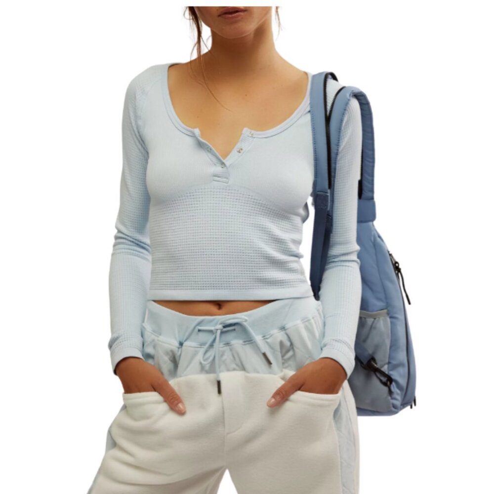 FP Movement NWT Bail Out Long Sleeve Layer in Color Arctic Snow; Size XS/S